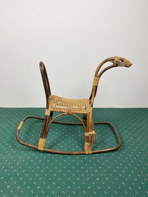 Rattan horse rocking chair 2025