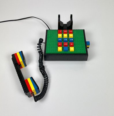 Postmodern Lego Telephone Phone from Tyco