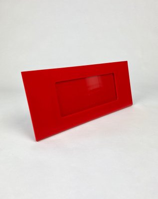 Rectangular Red Picture Frame Photo in Lucite by Gabriella Crespi, Italy,  1970s for sale at Pamono