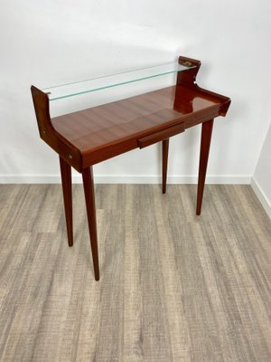 Mahogany wood store console table