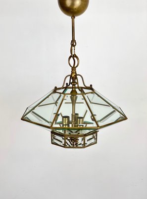 Vintage beveled glass chandelier store