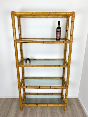 Rattan outlet etagere bookcase