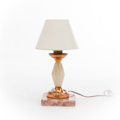 Vintage Lamp with a Marble Base