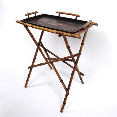 Bamboo tray sale table folding