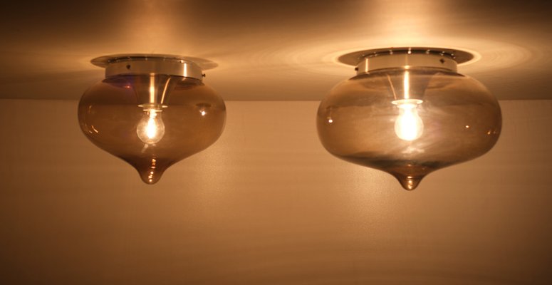 Wall Or Ceiling Lights From Dijkstra Lampen 1970s Set Of 2 For At Pamono - Wall Ceiling Lights Set