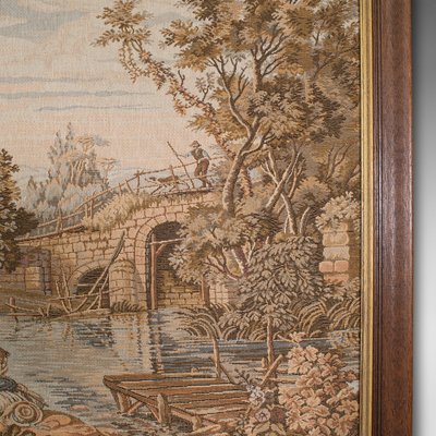アンティークタペストリー Vintage French Panoramic Tapestry, 1930s for sale at Pamono
