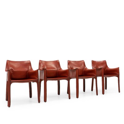 Cab 413 Armchairs by Mario Bellini for