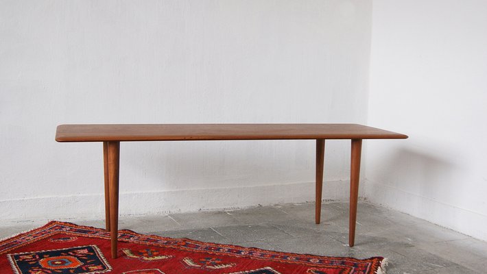 Solid Teak Coffee Table by Peter White Orla Moggaard Nielsen for France Son Denmark