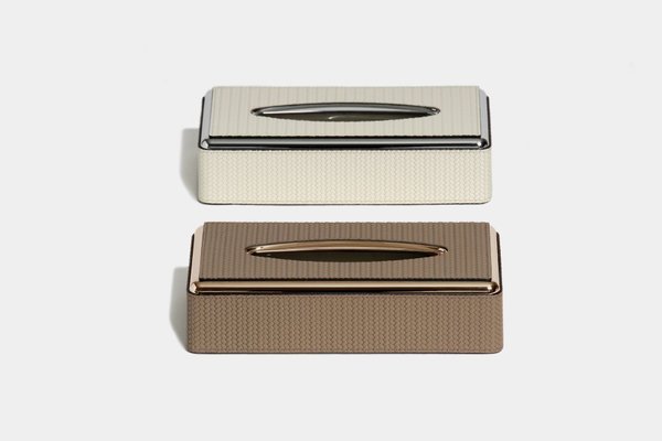 Élégante Boîte à Mouchoirs Rectangulaire Vintage En Cuir - Style 3, Pratique Et Déco