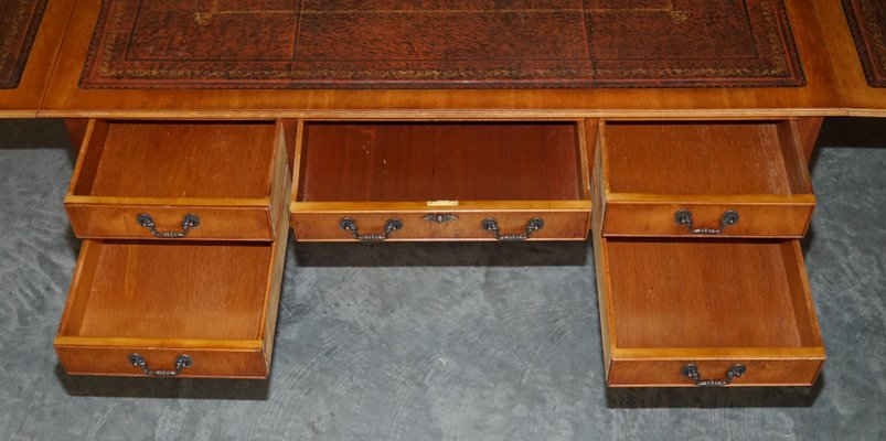 Brown wood store writing desk