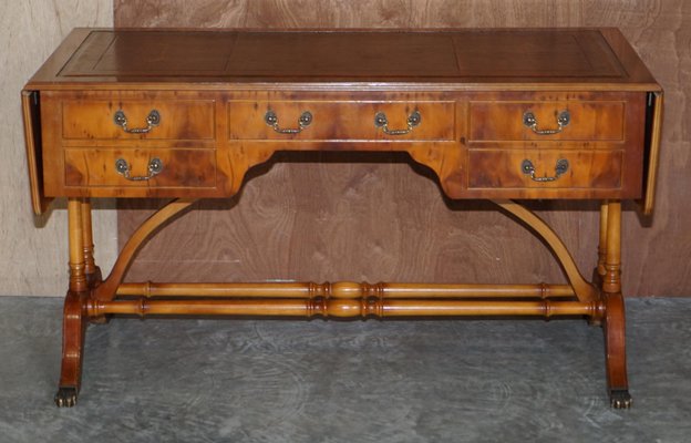 Brown wood writing desk outlet