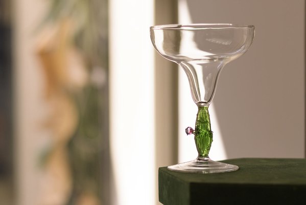 Cactus Mania Margarita Glass from Casarialto Set of 4