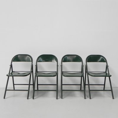 Industrial Steel Du Al Folding Chairs from Dare Inglis Set of 4