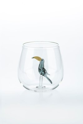 Verre à Cocktail En Forme D'oiseau – Transparent, 150ml, Tige Carrée, Cadeau Déco Bar