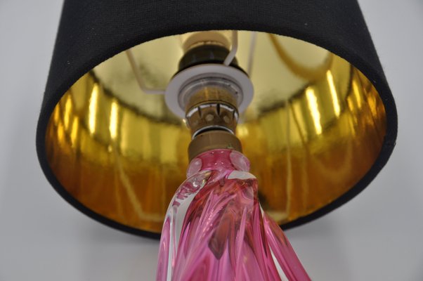 Pink crystal table lamp clearance