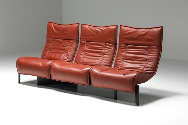 Italian Leather Veranda Sofa By Vico, Italian Design Franco Leather Sectional Sofa