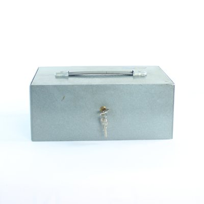 Vintage Steel Safe Deposit Box, Czechoslovakia, 1980s for sale at