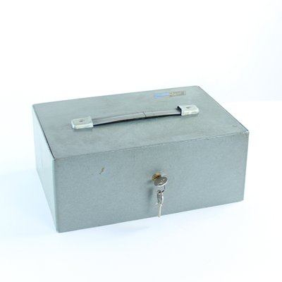 Vintage Steel Safe Deposit Box, Czechoslovakia, 1980s for sale at
