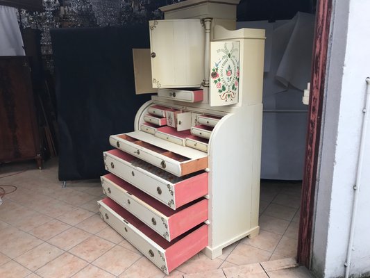 Hand painted sale secretary desk