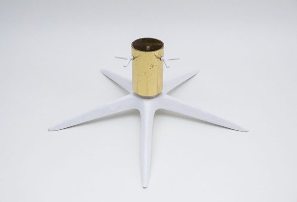 Mid-Century Modern Christbaumständer aus Messing & Metall, 1950er