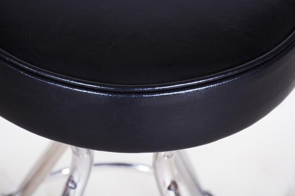 Small black stool top