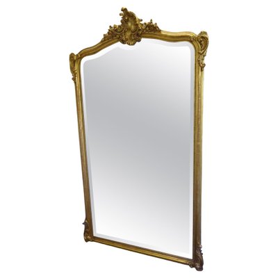 Large Antique French Louis Xv Style, Large French Gilt Mirror