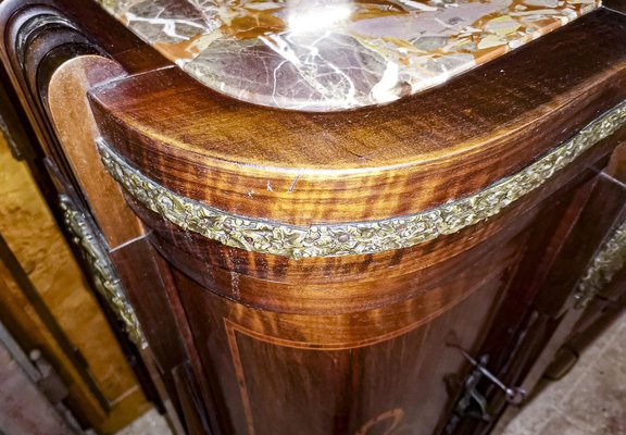 Marble dresser with mirror top