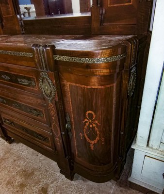 Marble dresser discount with mirror