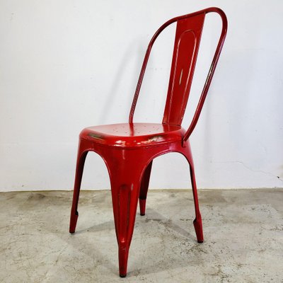 Red outlet tolix chairs