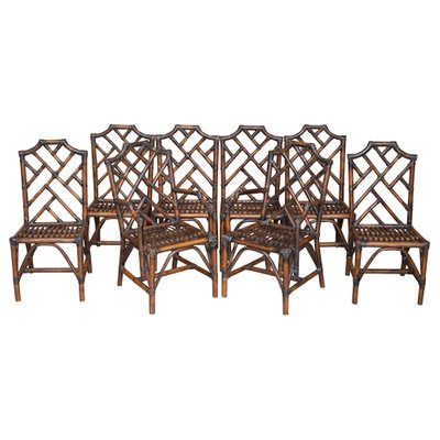 Vintage Chinese Chippendale Bamboo, Chinese Chippendale Outdoor Furniture