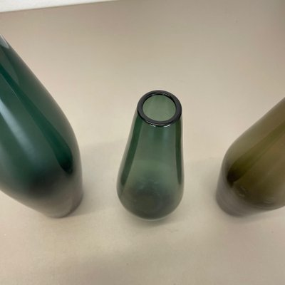 独50年代　Wagenfeld for WMF \"Trio Turmalin\" Vintage 1960s set of 2 Turmalin Vases by Wilhelm Wagenfeld