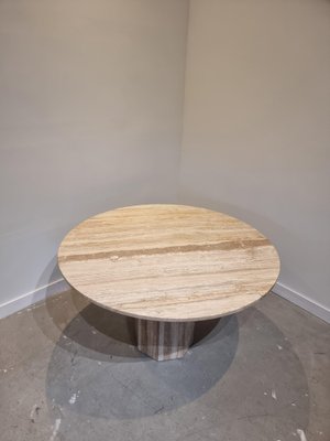 Travertine Round Dining Table Italy, Round Dining Table Top Replacement