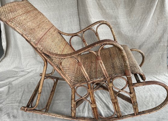 Bamboo rocking chair online hot sale