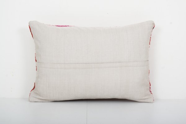 Vintage Red Organic Wool Turkish Carpet Pillow Covers for sale at