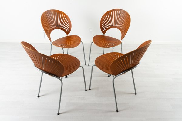 Trinidad Dining Chairs in Teak by Nanna Ditzel for Fredericia