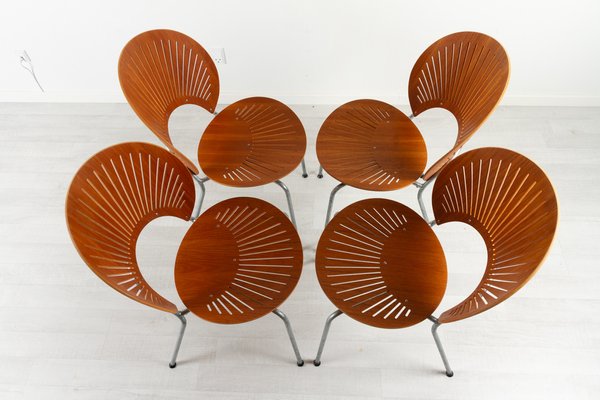 Trinidad Dining Chairs in Teak by Nanna Ditzel for Fredericia