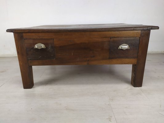 Dark Wood Farm Coffee Table For At Pamono Dark Wood Farm Coffee Table For At, Small Coffee Tables Second Hand