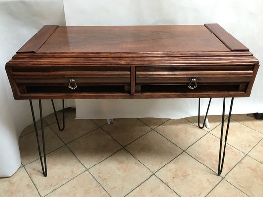 Walnut Metal Desk for sale at Pamono