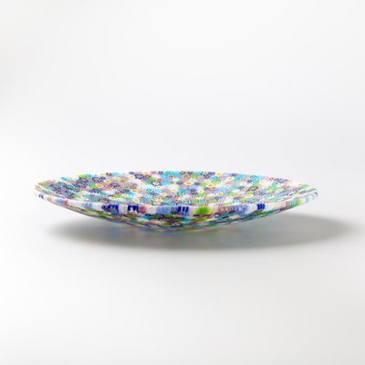 MURANO MORETTI GLASS モレッティ ミルフィオリ プレート 皿 Murano Glass Millefiori Plate by Ercole Moretti for sale at Pamono