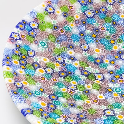 Murano Glass Millefiori Plate by Ercole Moretti for sale at Pamono