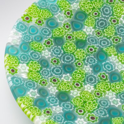 Murano Glass Millefiori Plate by Ercole Moretti for sale at Pamono