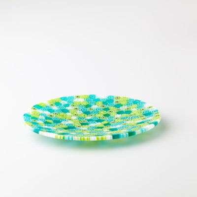 Murano Glass Millefiori Plate by Ercole Moretti for sale at Pamono
