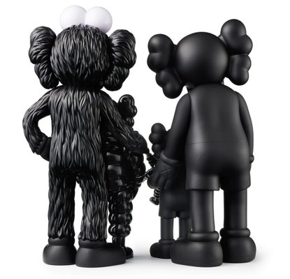 Kaws Family Figures Black Version 2021 Painted Cast Vinyl for