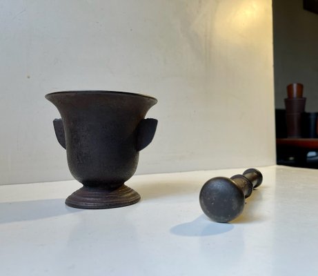 Antique English Ceramic Mortar & Pestle, Set of 2 for sale at Pamono