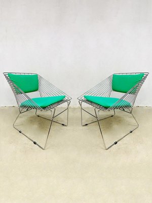 Danish Wire Chairs by Fritz Hansen for Verner Panton Set of 2