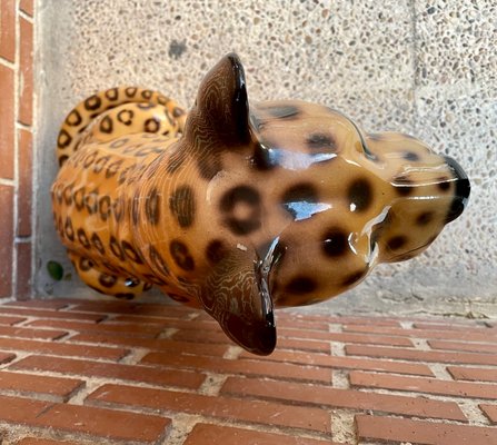 Ceramic Leopard Statue for sale at Pamono