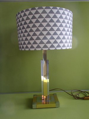 Brass Table Lamp From Lumica 1970, Tall Thin Table Lamp Base