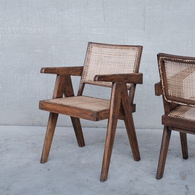 Mid Century Office Armchairs by Pierre Jeanneret Set of 2