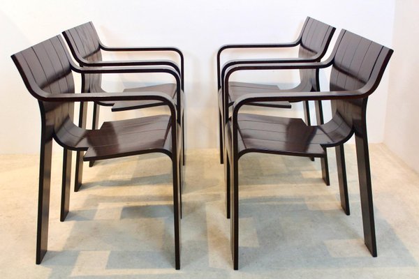 Dark brown dining chairs store set of 4