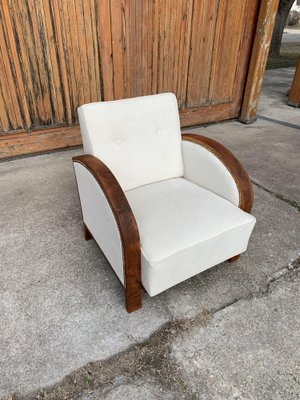 Fauteuil Art Déco Années 30 - Divans Jako - Velours Rose - France